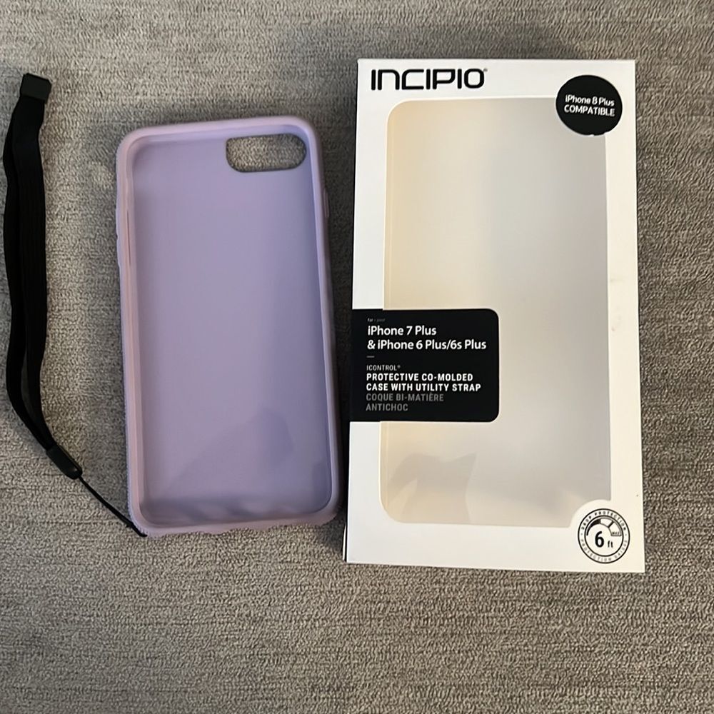 Incipio purple lavender iPhone 6 and 7 6S plus protective case w/ Utility strap - Picture 5 of 10